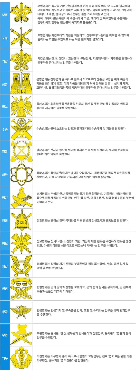 병과별안내